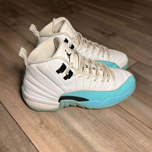 Nike Air Jordan 12 Retro Light Aqua (GS) Size 5Y‎ or Women’s 6.5 - Picture 3 of 7